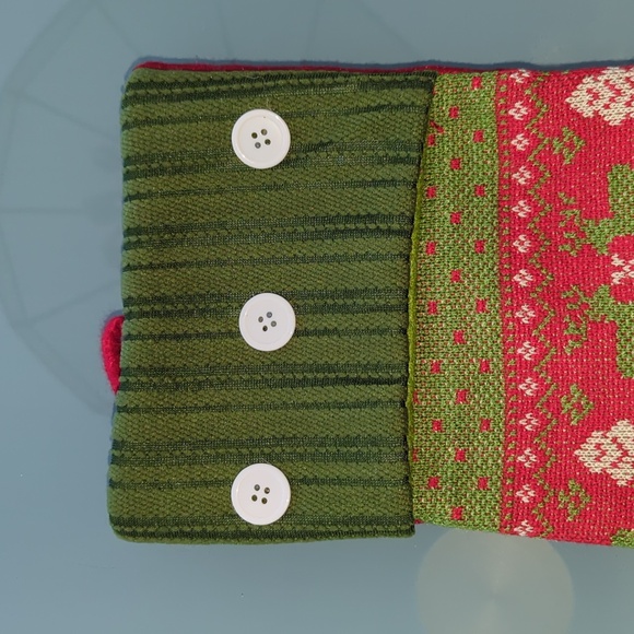 Macy's Christmas Stocking - Reindeer Knit Holiday Stocking Home Decor Gift - Picture 3 of 7